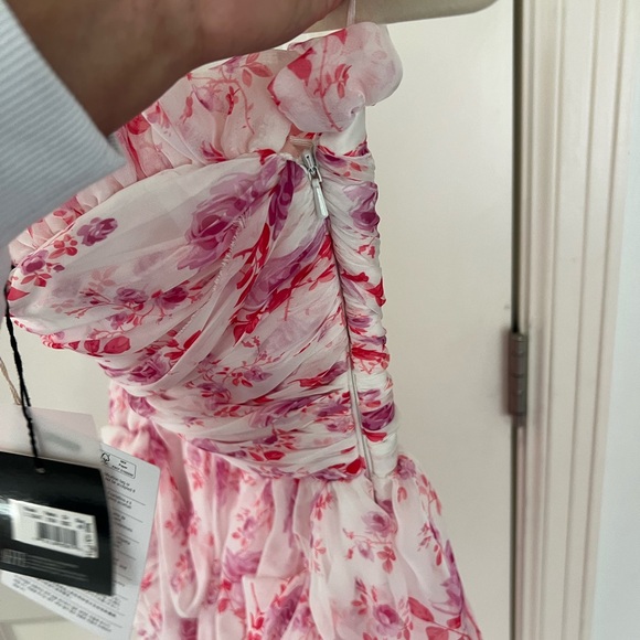 Printed Chiffon Mini Dress by Philosphy Di Lorenzo Serafini - Picture 6 of 8